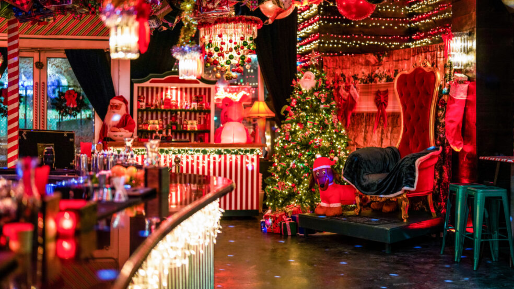 Christmas Bar Interior